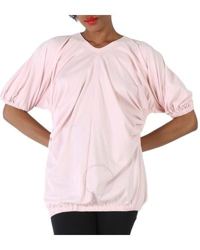 Burberry Alabaster Lana Coordinates Print Shirt - Pink