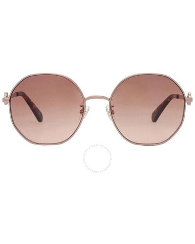 Kate Spade Brown Gradient Round Sunglasses Venus/f/s 0au2/ha 56