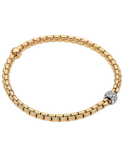 Fope 18k Gold Eka Tiny Flex'it Bracelet - Metallic