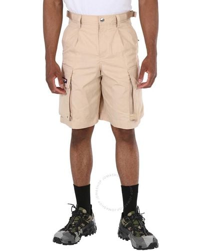 Burberry Soft Fawn Billy Cargo Shorts - Natural