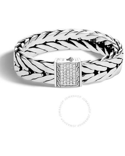 John Hardy Modern Chain Men's Bracelet - White