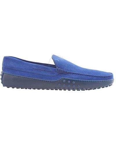 Tod's Suede Gommino Loafers - Blue