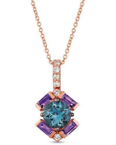 Le Vian Blueberry Zircon Necklaces Set - Multicolour