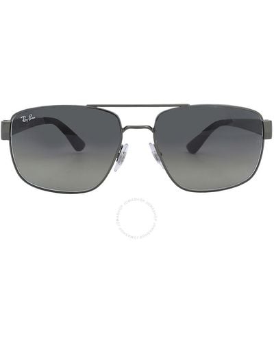 Ray-Ban Gunmetal Aviator Sunglasses Rb3663 004/71 60 - Grey