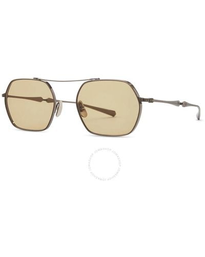 Mr. Leight Ryder S Semi-flat Tuscan Geometric Sunglasses Ml4028 Atg/sftug 52 - Metallic