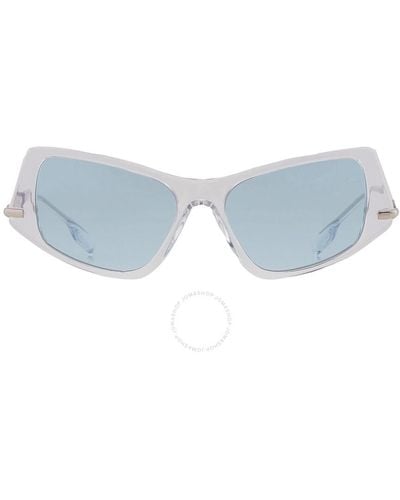 Burberry Light Azure Irregular Sunglasses Be4408 302480 52 - Blue