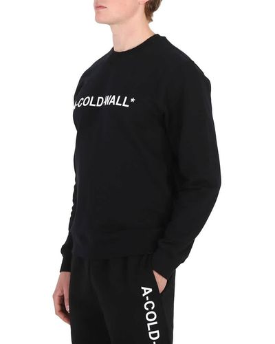 A_COLD_WALL* Essential Logo Crew Jumper - Black