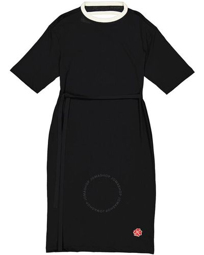 Marni Crewneck Short Sleeves Dress - Black