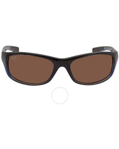 Maui Jim Kipahulu Hcl Wrap Sunglasses - Brown