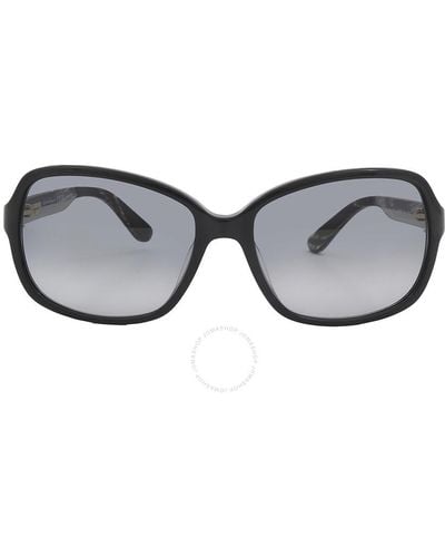 Ferragamo Grey Gradient Rectangular Sunglasses Sf606s 001 58