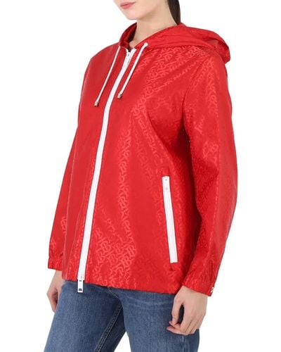 Burberry Bright Red Everton Pattern Jacket