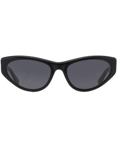 Moschino Grey Cat Eye Sunglasses Mos077/s 0807/ir 56 - Black