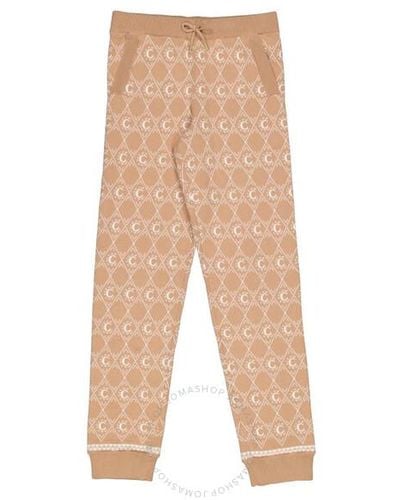 Chloé Girls Knitted Logo joggers - Natural