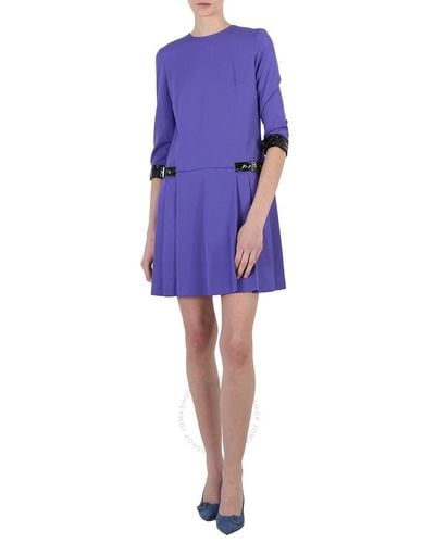 Moschino Long Sleeve Dress - Purple