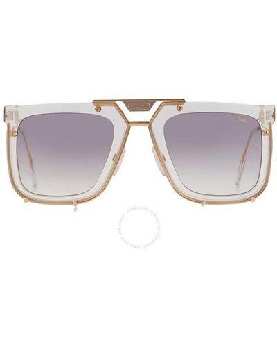Cazal Light Grey Gradient Square Sunglasses 648 003 56 - Black
