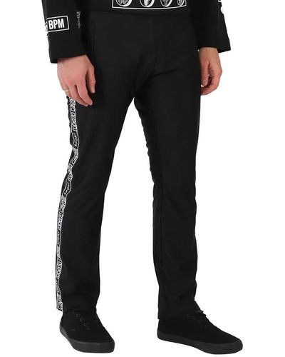 Roberto Cavalli Sport Stripe Pants - Black