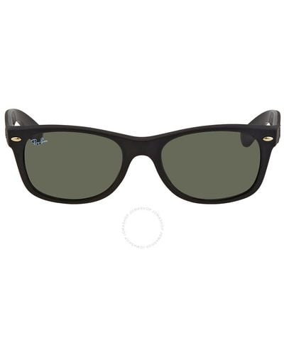 Ray-Ban New Wayfarer Color Mix Classic G-15 Sunglasses Rb2132 646231 52 - Brown