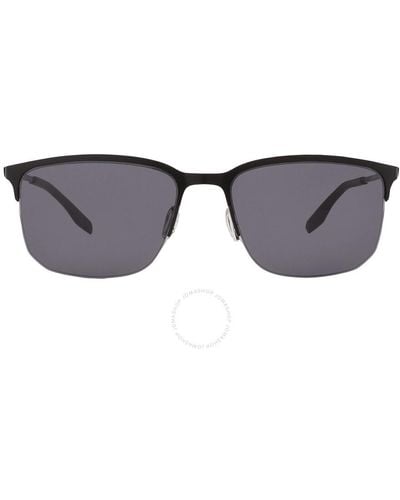 Under Armour Grey Rectangular Sunglasses Ua Streak/g 0003/ir 57 - Multicolour