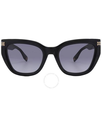 Marc Jacobs Gray Gradient Cat Eye Sunglasses Mj 1070/s 0807/9o 53 - Blue