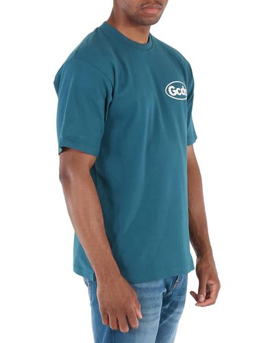 Gcds Shop List Cotton T-shirt - Blue