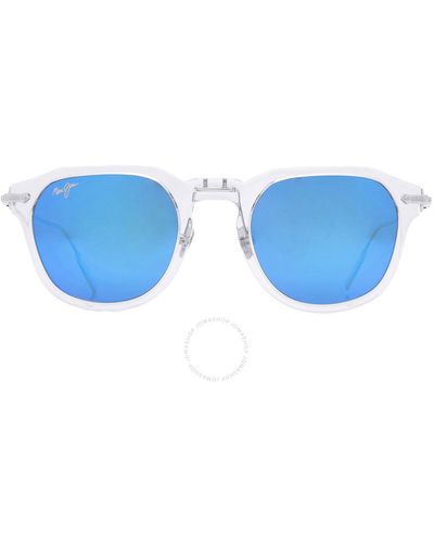 Maui Jim Alika Blue Hawaii Geometric Sunglasses B837-05 49