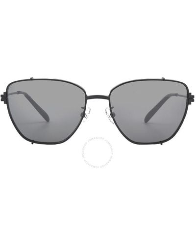 Tory Burch T-Monogram Metal Cat-Eye Sunglasses - Metallic