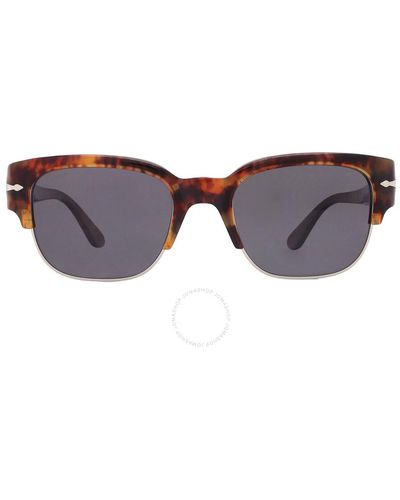 Persol Tom Polarized Shield Sunglasses Po3319s 108/48 52 - Black
