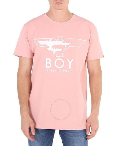 BOY London Cotton Boy Myriad Eagle T-shirt - Pink