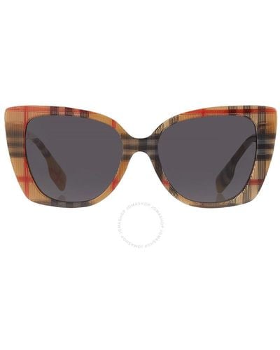 Burberry Meryl Dark Gray Cat Eye Sunglasses Be4393 377887 54 - Multicolor