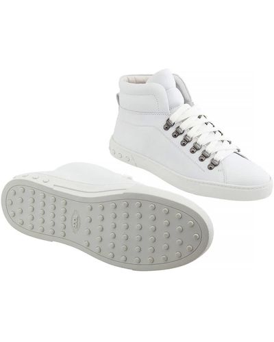 Tod's Leather Gomma High-top Trainers - White