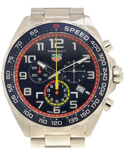 Tag Heuer Formula 1 X Red Bull Racing Special Edition Chronograph Quartz Blue Dial Watch - Metallic