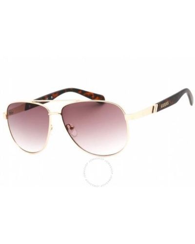 Guess Factory Gradient Green Rectangular Sunglasses Gf0246 32p 58 - Pink