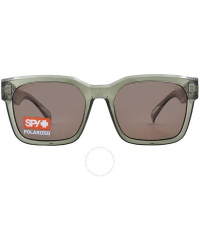Spy Dessa Happy Bronze Polarized Square Sunglasses 6700000000241 - Grey
