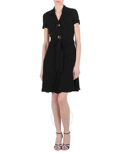 Moschino Short-sleeved Mini Shirt Dress - Black