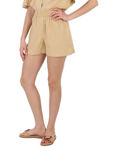 COACH Jacquard Cotton Shorts - Natural