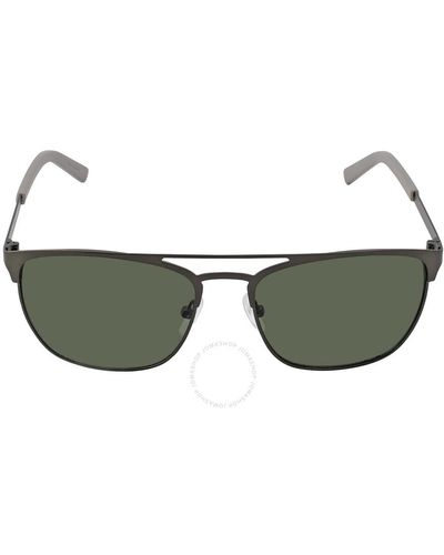 Calvin Klein Green Square Sunglasses - Multicolor