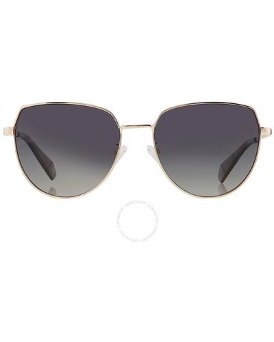 Polaroid Polarized Grey Shaded Cat Eye Sunglasses Pld 6073/f/s/x 0j5g/wj 59 - Black