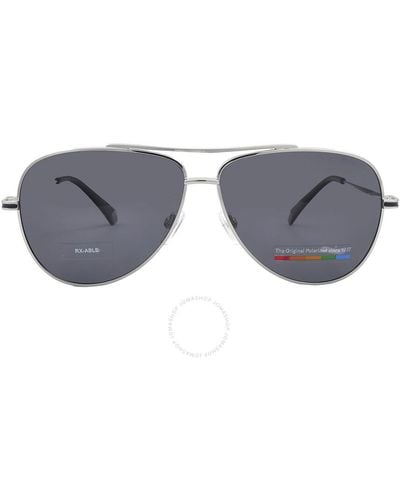Polaroid Polarized Grey Pilot Sunglasses Pld 6106/s/x 0010/m9 59
