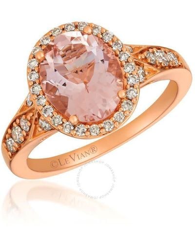 Le Vian Peach Morganite Collection Rings Set - Pink