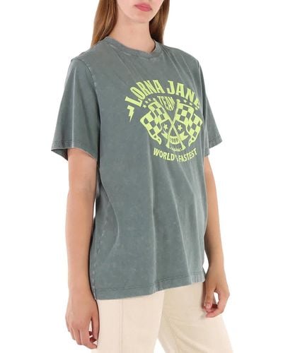 Lorna Jane Speedway Oversized Cotton T-shirt - Green