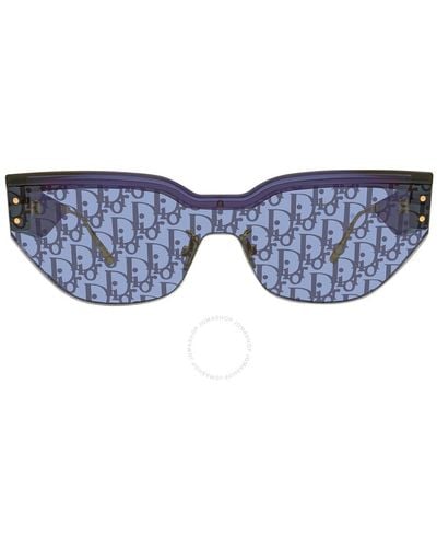 Dior Logo Cat Eye Sunglasses Club M3u 30b8 00 - Blue