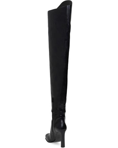 Burberry Shoreditch Porthole Detail Over-the-knee Boots - Black