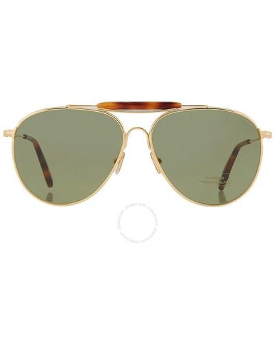 Tom Ford Raphael Green Pilot Sunglasses Ft0995 30n 59