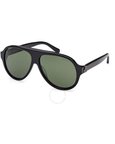 Moncler Caribb Green Pilot Sunglasses Ml0265 01n 59
