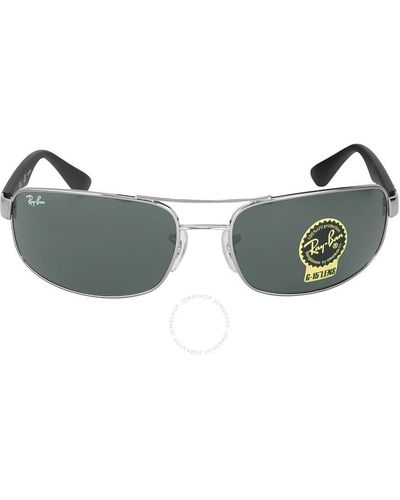 Ray-Ban Rectangular Sunglasses Rb3445 004 61 - Green