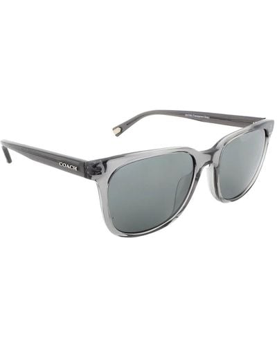 COACH Silver Flash Square Sunglasses  55376g 54 - Grey