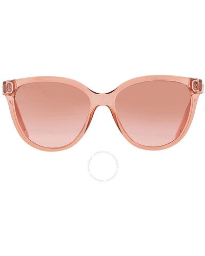 Ferragamo Pink Gradient Cat Eye Sunglasses Sf1056s 838 57 - Natural