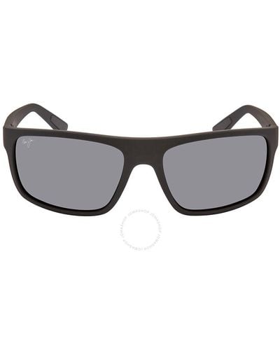 Maui Jim Byron Bay Nuetral Wrap Sunglasses 746-02mr 62 - Grey
