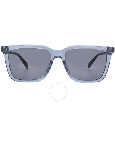 COACH Blue Square Sunglasses Hc8385u 579487 54 - Gray