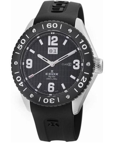 Edox Class 1 Quartz Black Dial Watch  3n Nin2